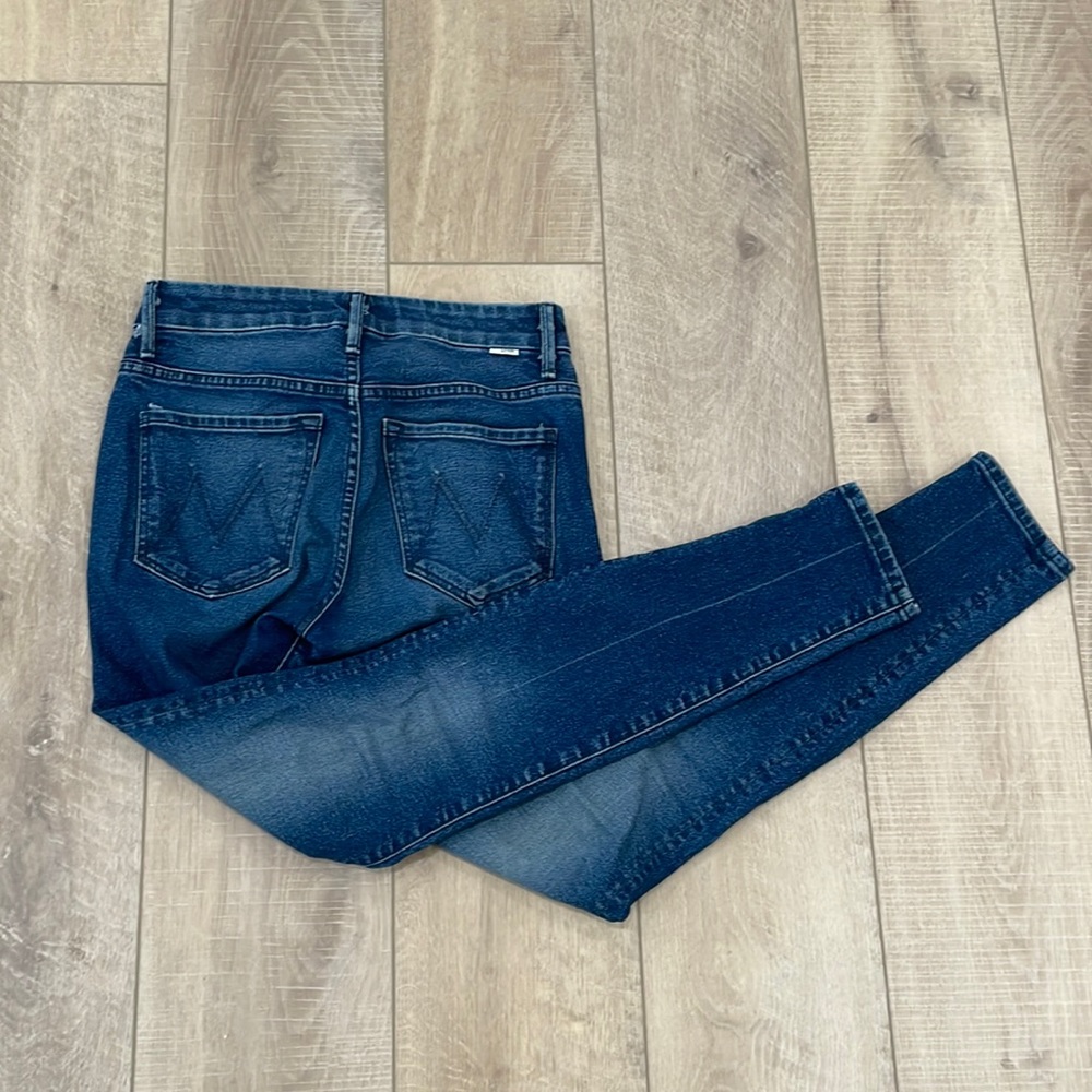 Mother Denim skinny high rise jeans. Sample pair so no name or size of the item.